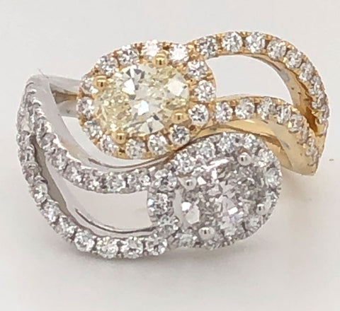 Yin and Yang Oval Diamond