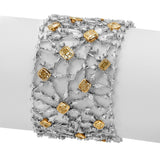 WHITE AND YELLOW DIAMOND B12266