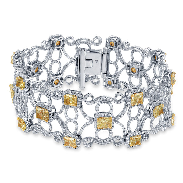 CUSHION YELLOW DIAMOND B12265