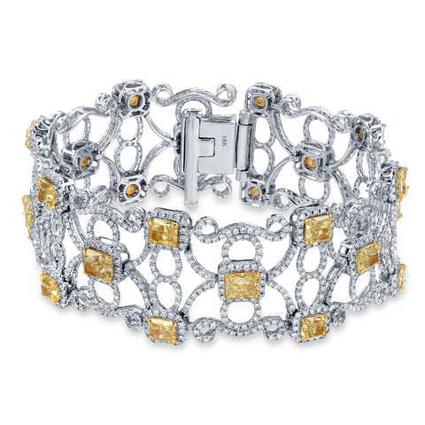 CUSHION YELLOW DIAMOND B12265