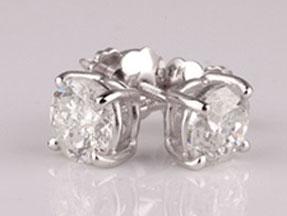 Stud Earrings  Total weight 0.50ct E13146