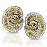 GIA EARRINGS GIA YELLOW DIAMOND E13177