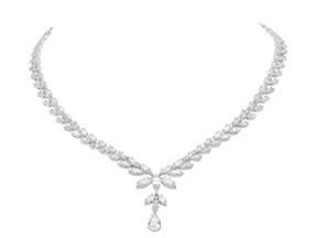 Gorgeous Necklace with Marquise and Pear Shape Diamond
