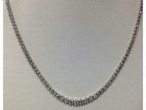 Tennis Necklace Brilliant  White Diamond