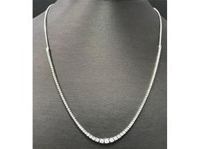 Adjustable White Diamond Necklace