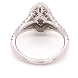 Halo Ring Natural Pink Marquise Diamond