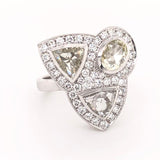Cocktail Ring Rose Cut Diamond