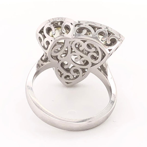 Cocktail Ring Rose Cut Diamond