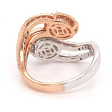 Yin and Yang 18k two tone rose and white gold. Total diamond weight 1.79ct