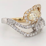 Yin and Yang Oval Diamond