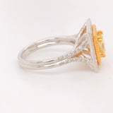Double Halo Ring Center Diamond