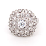 Cocktail Ring Center Brilliant Round Diamond