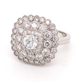 Cocktail Ring Center Brilliant Round Diamond