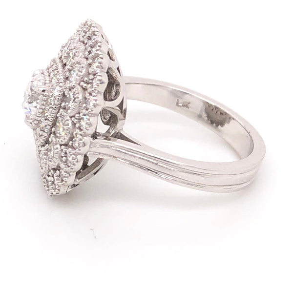 Cocktail Ring Center Brilliant Round Diamond